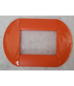 Placca Placche Placchette Compatibili Living International Light Bombate Bticino  Rosa Pesca -7 Fori     -