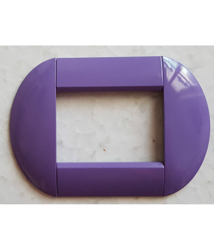 Placca Placche Placchette Compatibili Living International Light Bombate Bticino  Viola -3 Fori     -