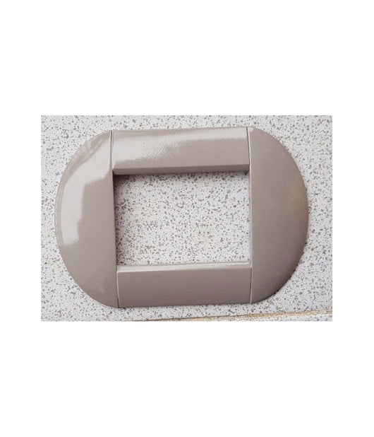 Placca Placche Placchette Compatibili Living International Light Bombate Bticino  Tortora -3 Fori     -