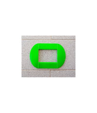 Placca Placche Placchette Compatibili Living International Light Bombate Bticino  Verde Fluo -3 Fori     -