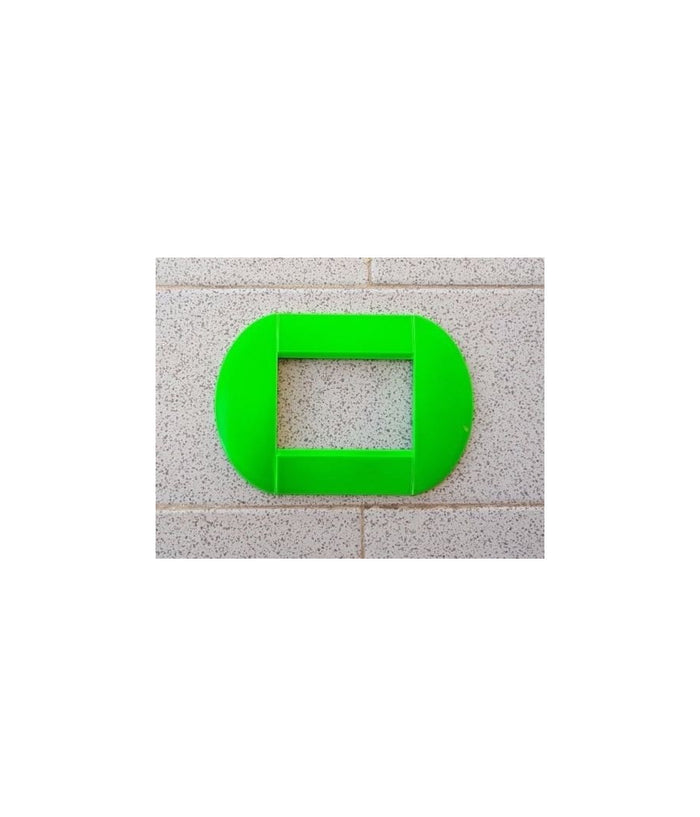 Placca Placche Placchette Compatibili Living International Light Bombate Bticino  Verde Fluo -3 Fori     -