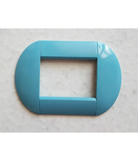 Placca Placche Placchette Compatibili Living International Light Bombate Bticino  Turchese -4 Fori     -