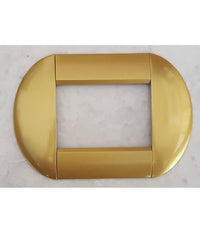 Placca Placche Placchette Compatibili Living International Light Bombate Bticino  Oro Satinato -7 Fori     -