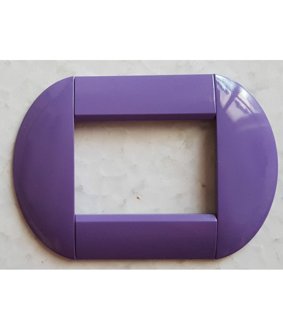 Placca Placche Placchette Compatibili Living International Light Bombate Bticino  Viola -4 Fori     -