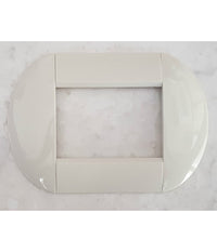 Placca Placche Placchette Compatibili Living International Light Bombate Bticino  Bianco -7 Fori     -