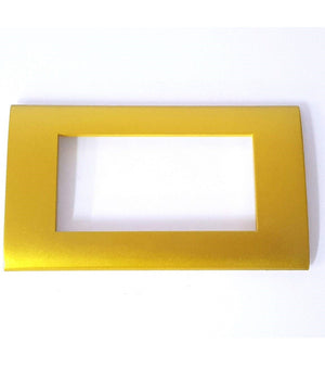 Placca Placchetta Cornice Plastica Oro Jk Lk40704 Tre Uscite Posti Placchette         