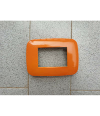 Placca Placchetta Placchette Compatibili Per Serie Axolute Bticino Colorate Fori  Arancione -3 Fori     -