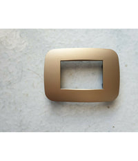 Placca Placchetta Placchette Compatibili Per Serie Axolute Bticino Colorate Fori  Oro Satinato -3 Fori     -