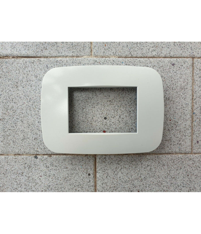 Placca Placchetta Placchette Compatibili Per Serie Axolute Bticino Colorate Fori  Grigio -3 Fori     -