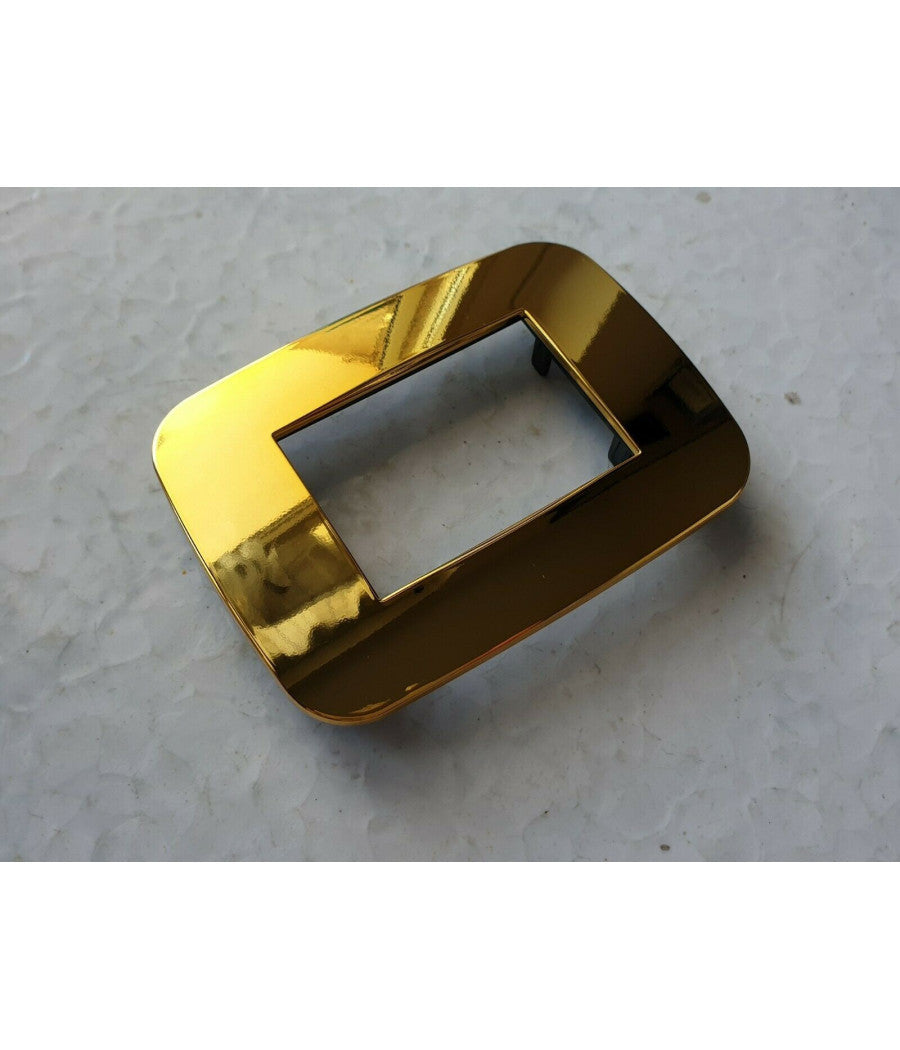 Placca Placchetta Placchette Compatibili Per Serie Axolute Bticino Colorate Fori  Oro -4 Fori     -