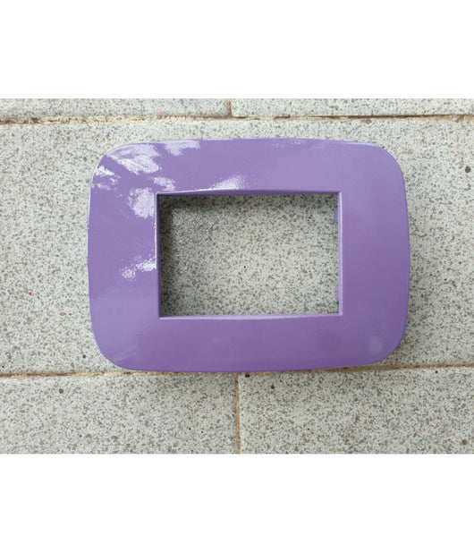 Placca Placchetta Placchette Compatibili Per Serie Axolute Bticino Colorate Fori  Viola -4 Fori     -