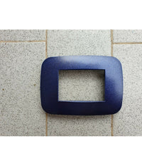 Placca Placchetta Placchette Compatibili Per Serie Axolute Bticino Colorate Fori  Blu Metallizzato -3 Fori     -