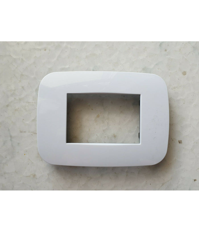 Placca Placchetta Placchette Compatibili Per Serie Axolute Bticino Colorate Fori  Bianco -4 Fori     -
