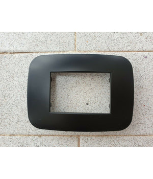 Placca Placchetta Placchette Compatibili Per Serie Axolute Bticino Colorate Fori  Nero -3 Fori     -