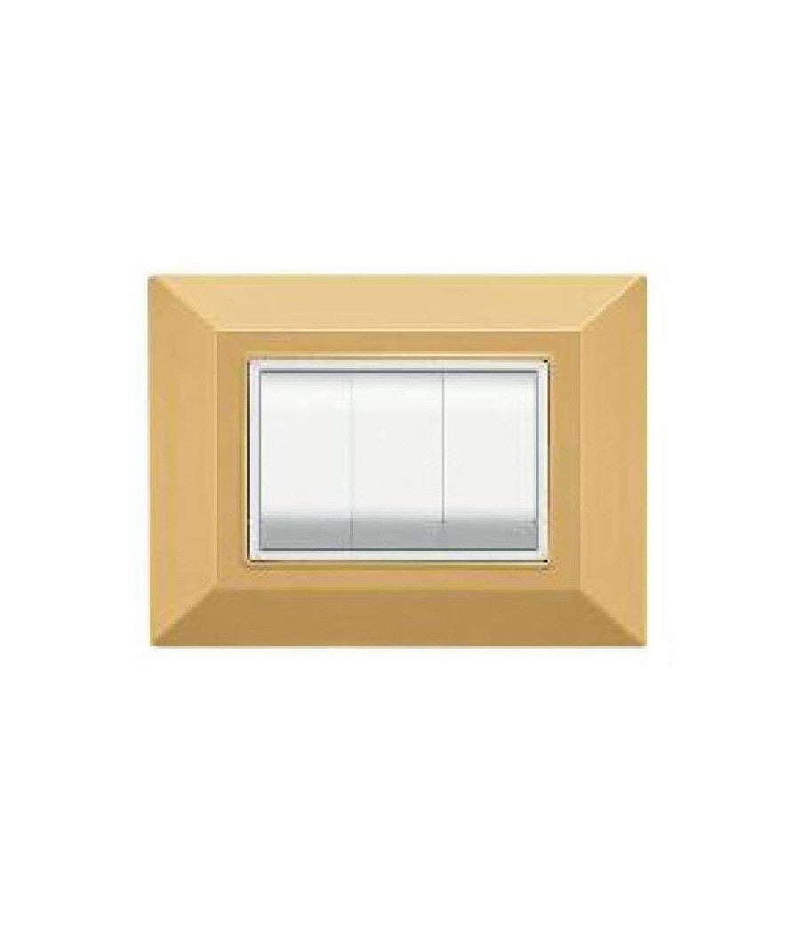 Placca Placchetta Placchette Compatibili Per Serie Axolute Bticino Colorate Sq  Oro -7 Fori     -