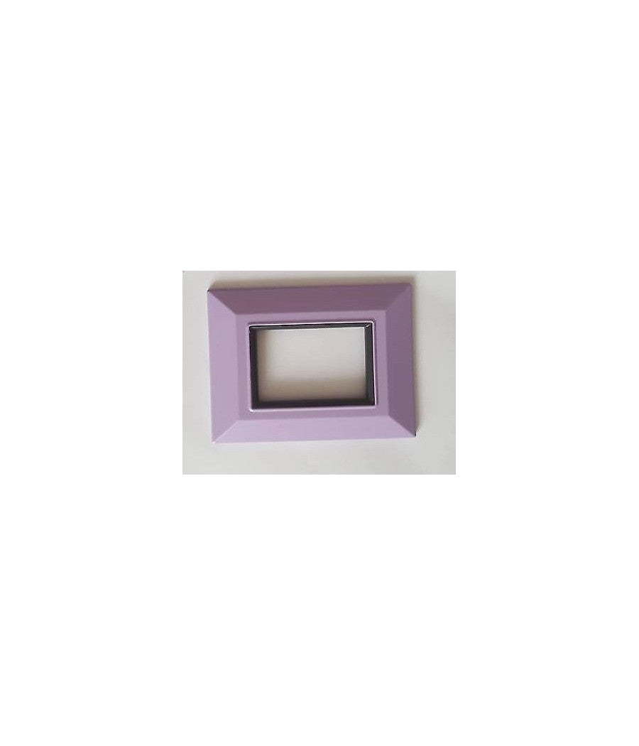 Placca Placchetta Placchette Compatibili Per Serie Axolute Bticino Colorate Sq  Lilla -3 Fori     -