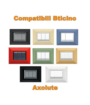 Placca Placchetta Placchette Compatibili Per Serie Axolute Bticino Colorate Sq         