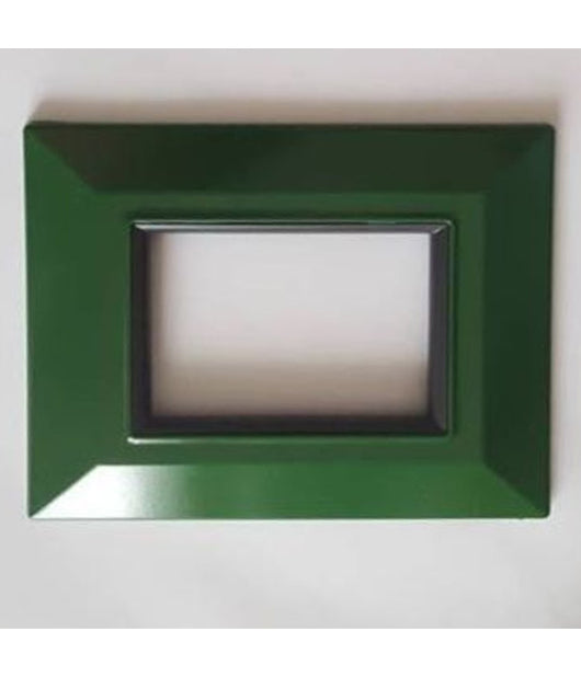 Placca Placchetta Placchette Compatibili Per Serie Axolute Bticino Colorate Sq  Verde -3 Fori     -