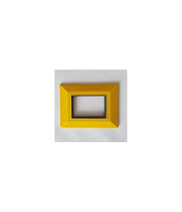 Placca Placchetta Placchette Compatibili Per Serie Axolute Bticino Colorate Sq  Giallo -7 Fori     -