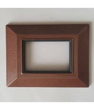 Placca Placchetta Placchette Compatibili Per Serie Axolute Bticino Colorate Sq  Rame -3 Fori     -