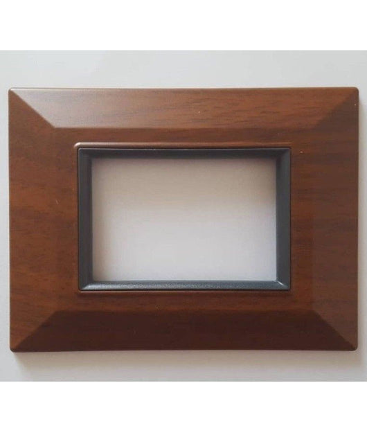 Placca Placchetta Placchette Compatibili Per Serie Axolute Bticino Colorate Sq  Legno Chiaro -4 Fori     -