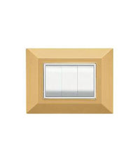 Placca Placchetta Placchette Compatibili Per Serie Axolute Bticino Colorate Sq  Oro -4 Fori     -