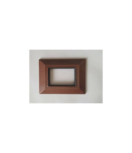Placca Placchetta Placchette Compatibili Per Serie Axolute Bticino Colorate Sq  Marrone -4 Fori     -