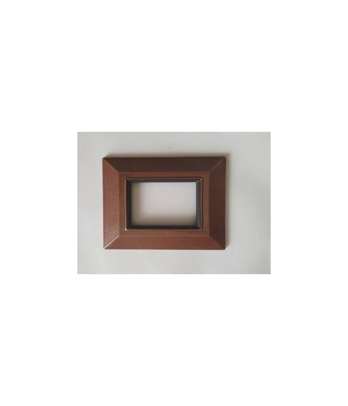 Placca Placchetta Placchette Compatibili Per Serie Axolute Bticino Colorate Sq  Marrone -3 Fori     -