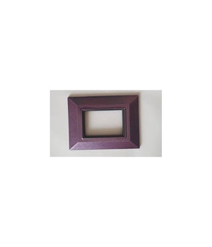 Placca Placchetta Placchette Compatibili Per Serie Axolute Bticino Colorate Sq  Viola Metallizzato -7 Fori     -