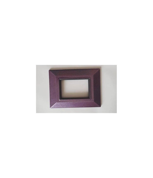 Placca Placchetta Placchette Compatibili Per Serie Axolute Bticino Colorate Sq  Viola Metallizzato -7 Fori     -