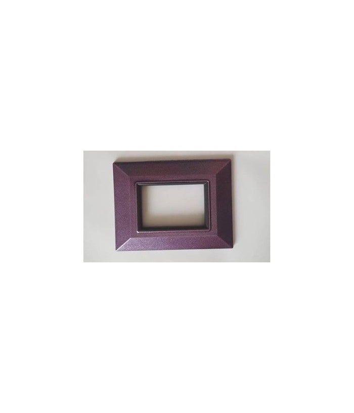 Placca Placchetta Placchette Compatibili Per Serie Axolute Bticino Colorate Sq  Viola Metallizzato -7 Fori     -