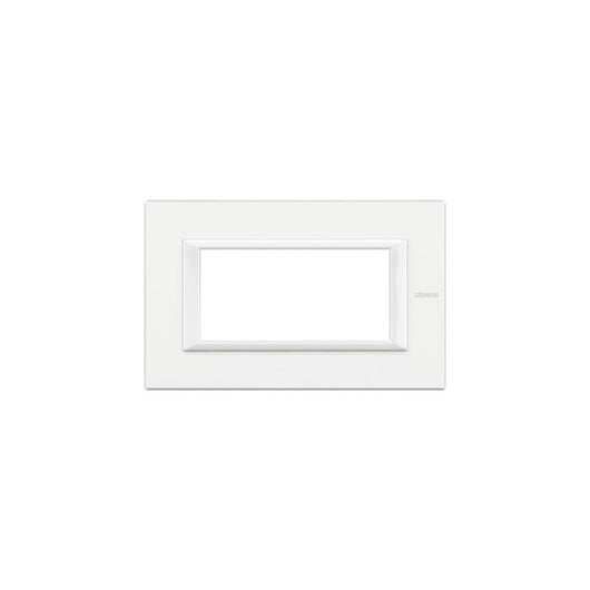 Placca Rettangolare 4 Moduli - Bianco Axolute
