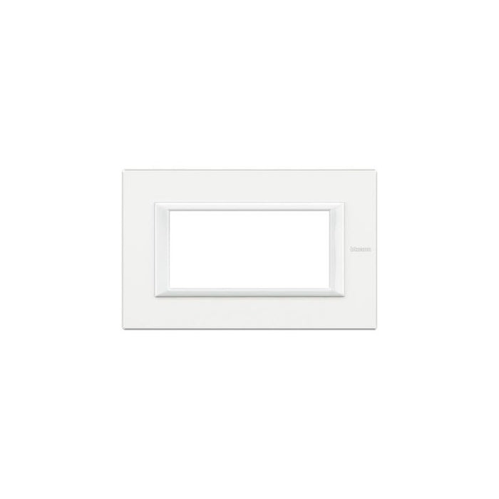 Placca Rettangolare 4 Moduli - Bianco Axolute