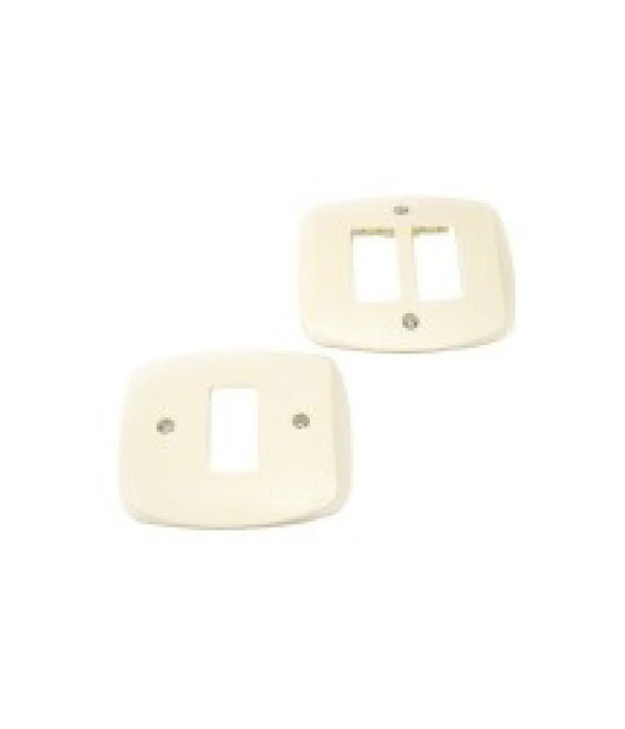 Placche In Abs Autoportanti Per Scatola Tonda Autoportante Diametro 60 / 80  Argento -2 Fori     -