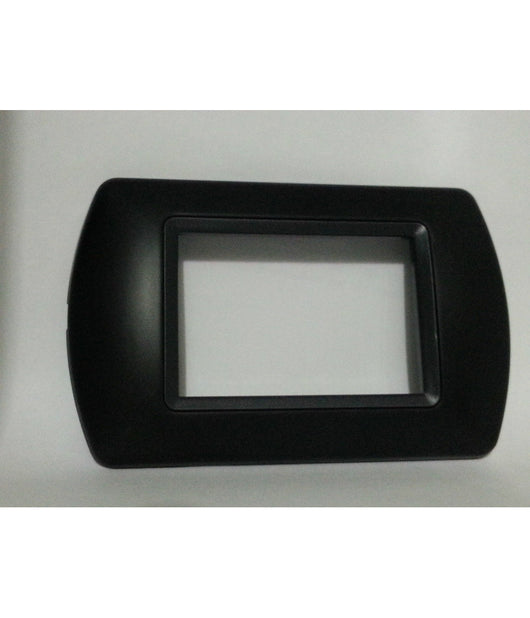 Placchette Placche In Abs Compatibili Per Serie Living International Placca  Nero -4 Fori     -