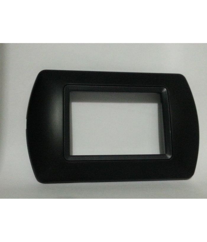Placchette Placche In Abs Compatibili Per Serie Living International Placca  Nero -4 Fori     -