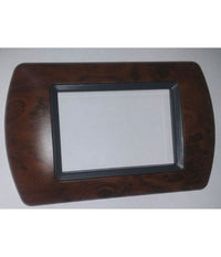 Placchette Placche In Abs Compatibili Per Serie Living International Placca  Radica Di Noce -7 Fori     -