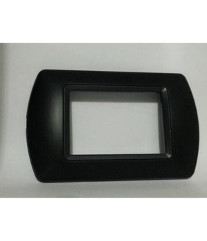 Placchette Placche In Abs Compatibili Per Serie Living International Placca  Nero -7 Fori     -
