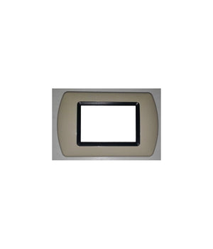 Placchette Placche In Abs Compatibili Per Serie Living International Placca  Cappuccino -7 Fori     -