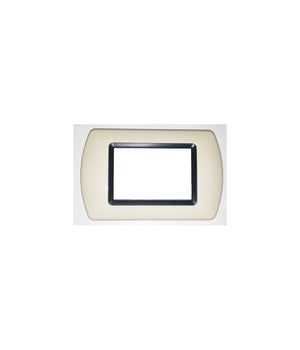Placchette Placche In Abs Compatibili Per Serie Living International Placca  Avorio -7 Fori     -