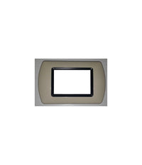 Placchette Placche In Abs Compatibili Per Serie Living International Placca  Cappuccino -3 Fori     -