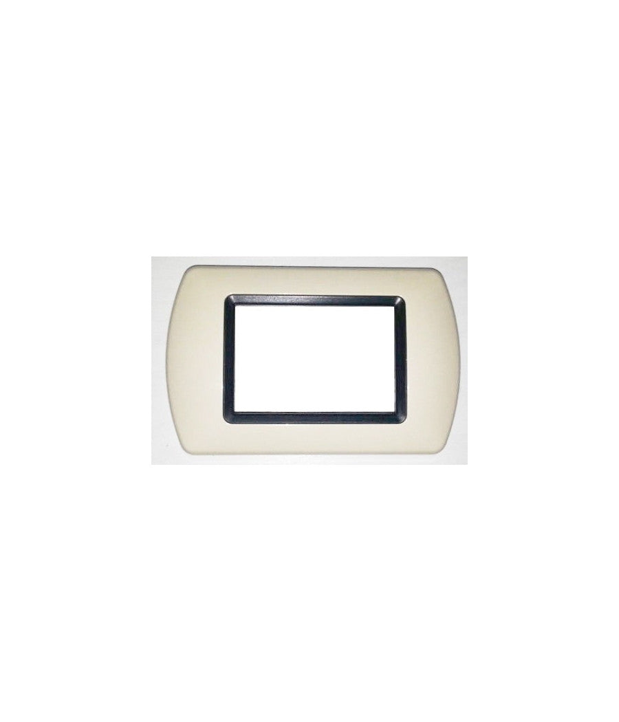 Placchette Placche In Abs Compatibili Per Serie Living International Placca  Avorio -7 Fori     -