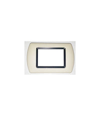 Placchette Placche In Abs Compatibili Per Serie Living International Placca  Avorio -3 Fori     -