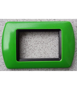 Placchette Placche In Abs Compatibili Per Serie Living International Placca  Verde Chiaro -3 Fori     -