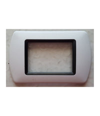 Placchette Placche In Abs Compatibili Per Serie Living International Placca  Bianco Opaco -7 Fori     -