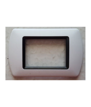 Placchette Placche In Abs Compatibili Per Serie Living International Placca  Bianco Opaco -7 Fori     -