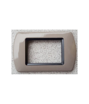 Placchette Placche In Abs Compatibili Per Serie Living International Placca  Tortora -7 Fori     -