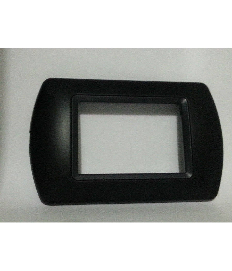 Placchette Placche In Abs Compatibili Per Serie Living International Placca  Nero -3 Fori     -