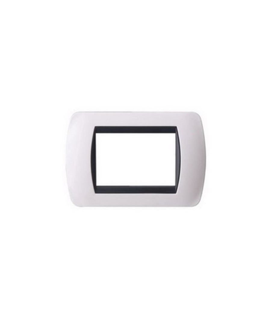 Placchette Placche In Abs Compatibili Per Serie Living International Placca  Bianco -7 Fori     -
