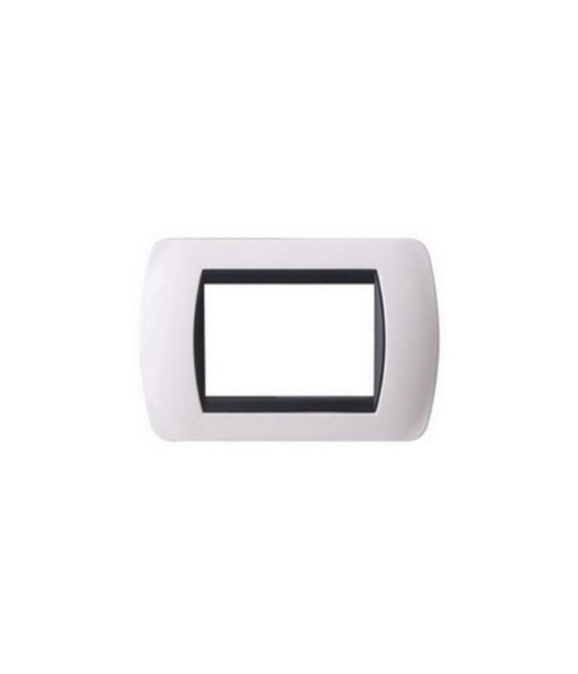 Placchette Placche In Abs Compatibili Per Serie Living International Placca  Bianco -3 Fori     -